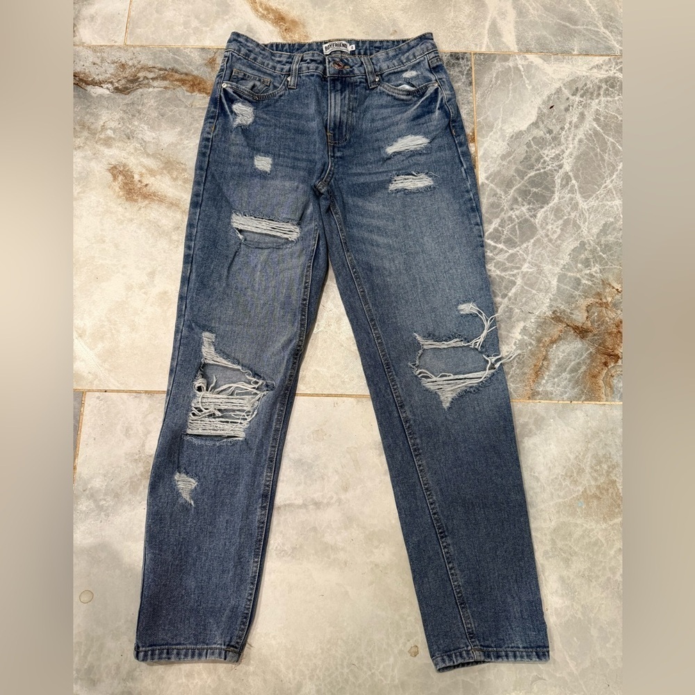 Refuge Distressed Skinny Jeans in Blue